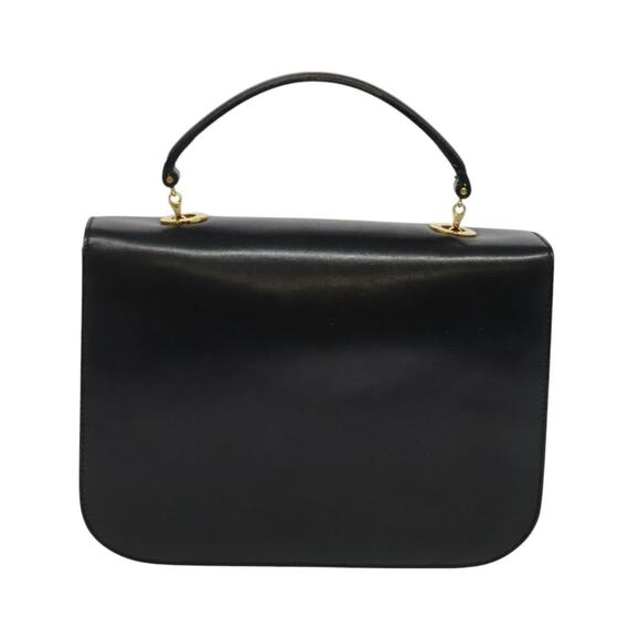 CELINE Hand Bag Leather Black Gold - Picture 3 of 12